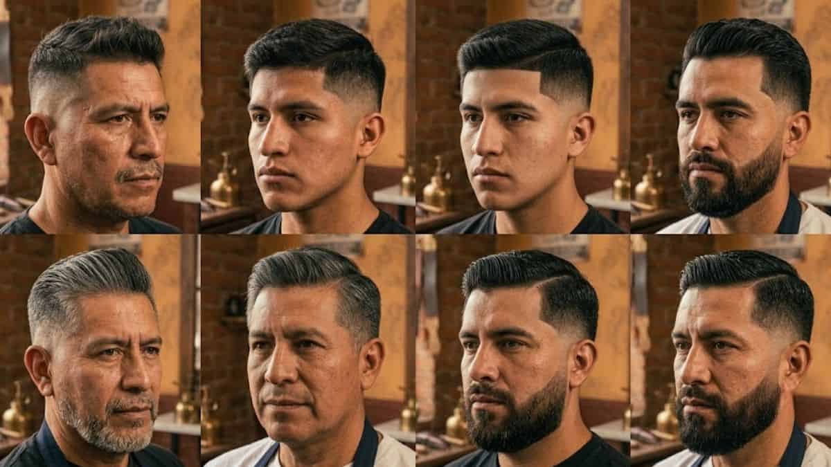 Tipos de fade low, mid y high comparados lado a lado